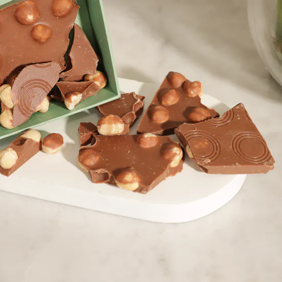 Sweetzerland Sweet Rocks Hazelnut Milk Chocolate Box | Signature Moment Flower
