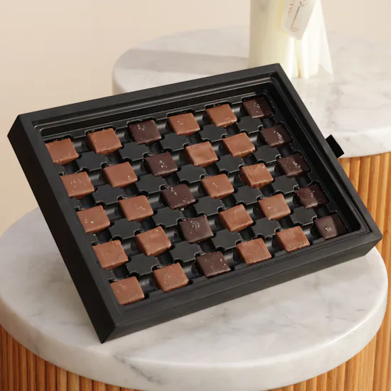 Anoosh New Salted Caramel Chocolate Box | Sunset Flowers Bouquet