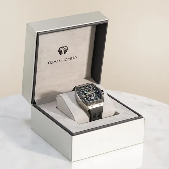 Tsar Bomba Neutron Automatic Limited Edition Black Titanium Men's Watch