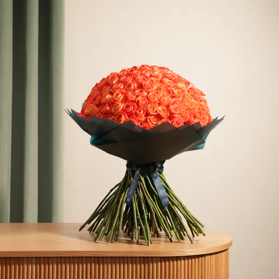 Sunset Glow Bouquet | 150 Roses