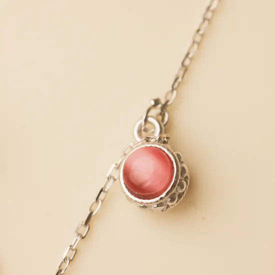 Zia Summer Balls Charm Silver Necklace