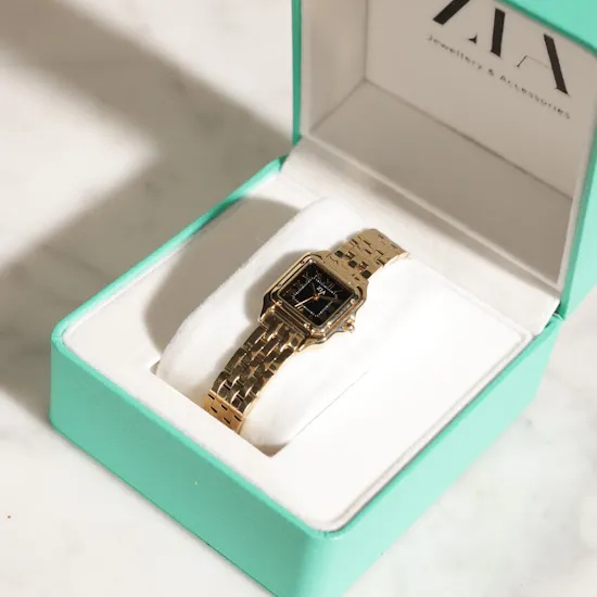 Zia Gold-Tone Square Women's Watch
