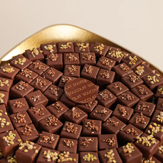 Soucolat Golden Triangle Chocolate Tray