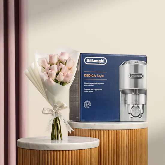 De'Longhi Dedica Style Coffee Machine | Serenity Flowers Bouquet