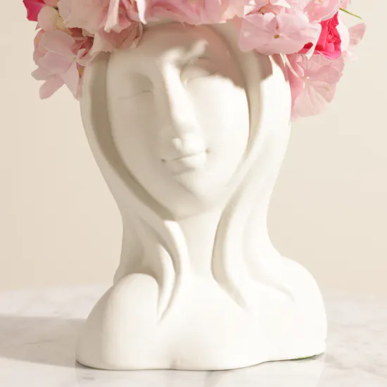 Femininity's Crown Flower Vase