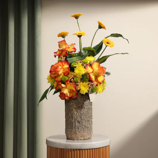 Cheerful Blooms Vase