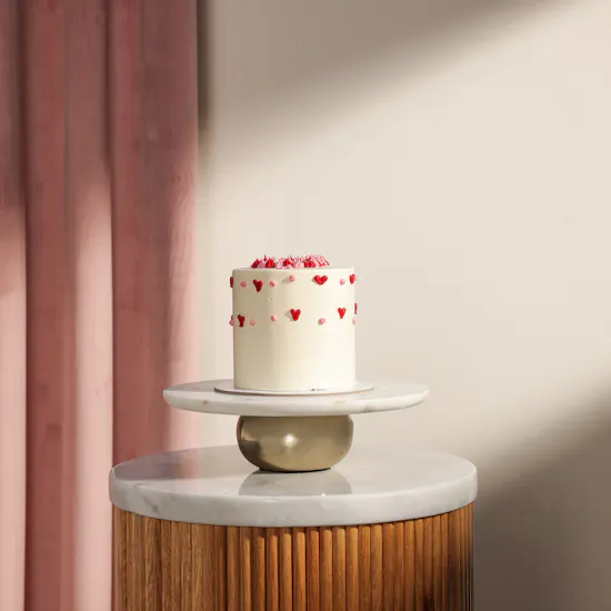 Floward Pink and Red Heart Cake