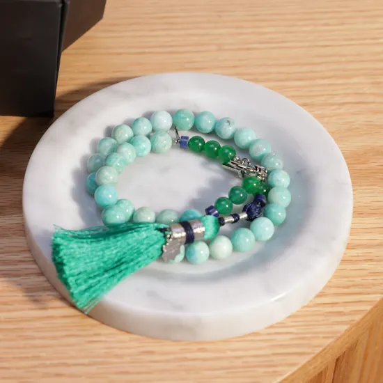 Tasneem Eshki Ameen Rosary | Amazonite
