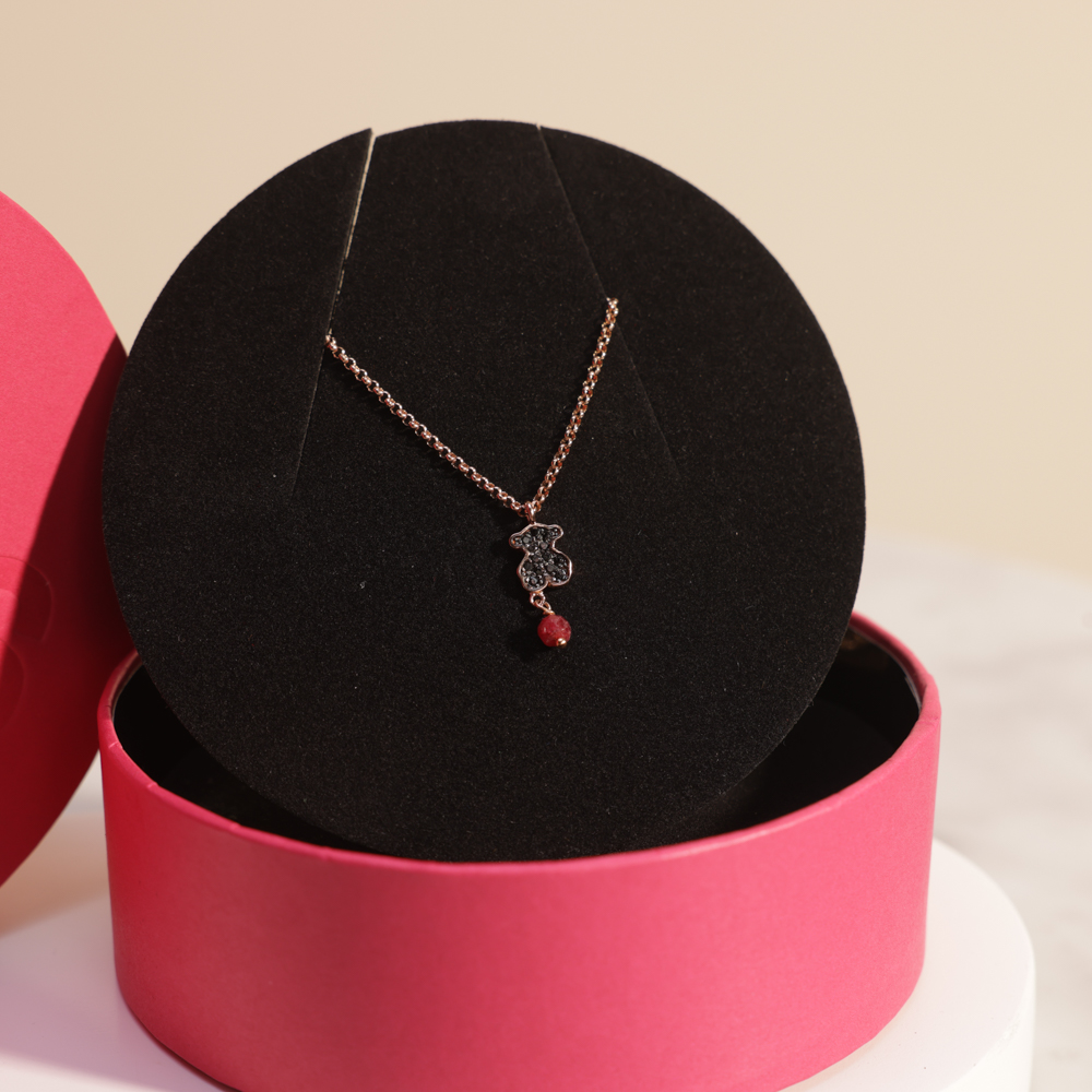 قلادة روز فيرميل الفضية من توس