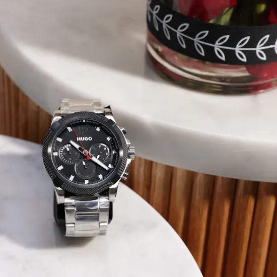 Boss Men's Stainless Steel Watch | Red Roses
