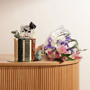 Sweet Atelier Big Graduation Cake | Delightful Flowers