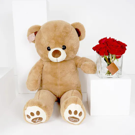 Red Roses | Medium Teddy Bear