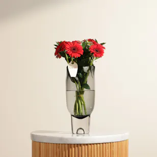 Crimson Radiance Flowers Vase