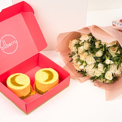 Bilberry Ramadan Mini Cake Box | White Rose
