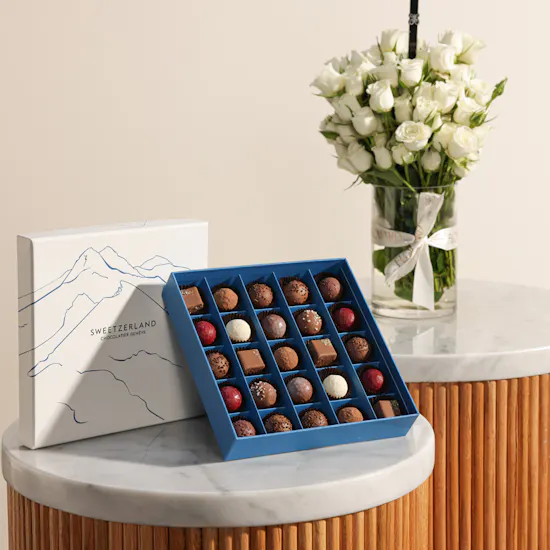 Sweetzerland Elegant Chocolate Box | Father's Day Vase
