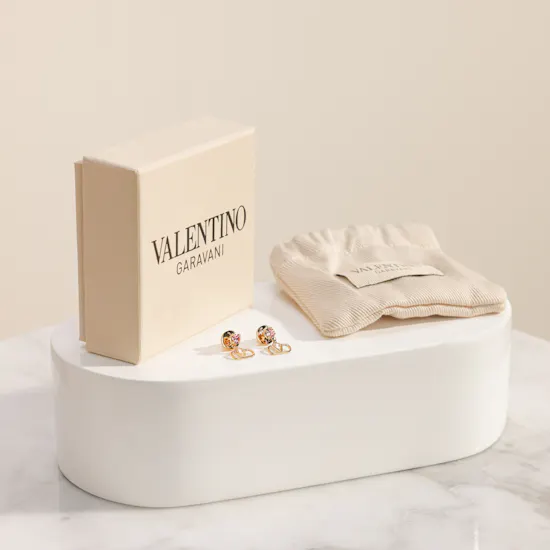Valentino Garavani Gold-Tone VLogo Signature Earrings