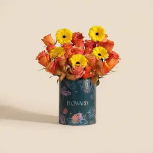 Yellow and Orange Flower Box