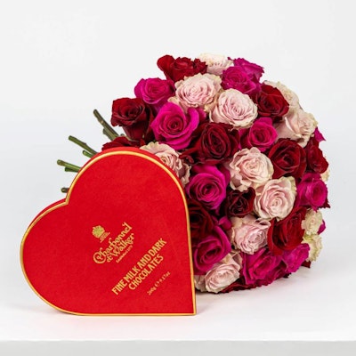 Charbonnel Red Velvet Decadence Heart | 50 Roses of Love