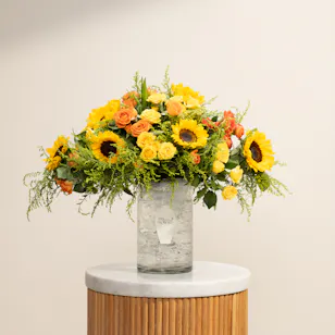 Morning Glow Flowers Vase
