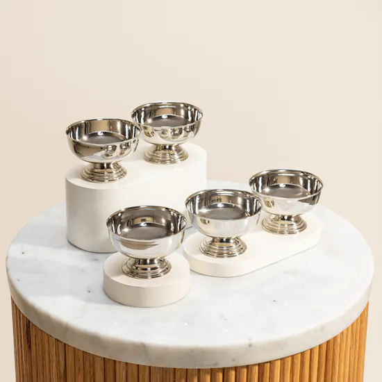 Hrh Silver-plated Bowl Set