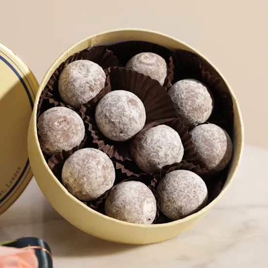 Charbonnel et Walker Sea Salt Caramel Truffles Box and Roses