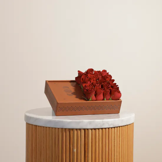 Floward Orange Holy Quran | Red Roses