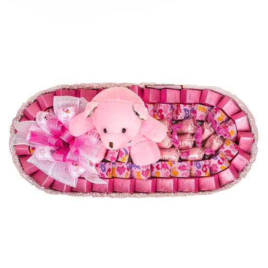 Fuala Baby Girl Chocolate | Pink Blooms