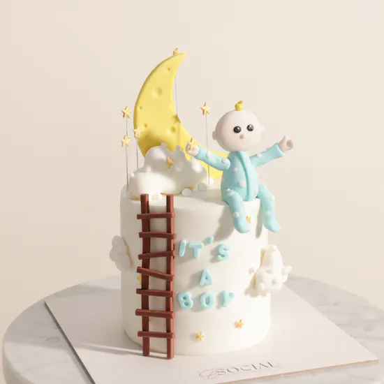 B Social It's a Boy Cake
