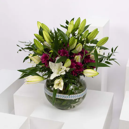 Blooms Flowers | Glass Bowl