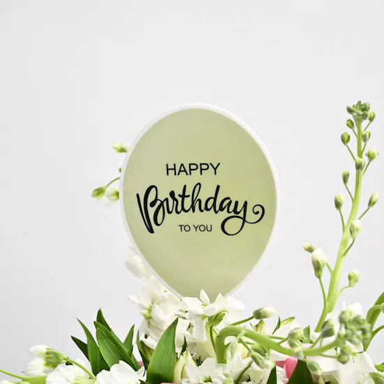 Pastel Perfection | Birthday Cylinder Vase