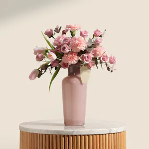 Blush Harmony Flower Vase