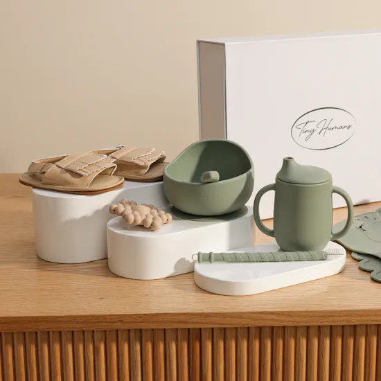 Tiny Humans Baby Boy Feeding Set