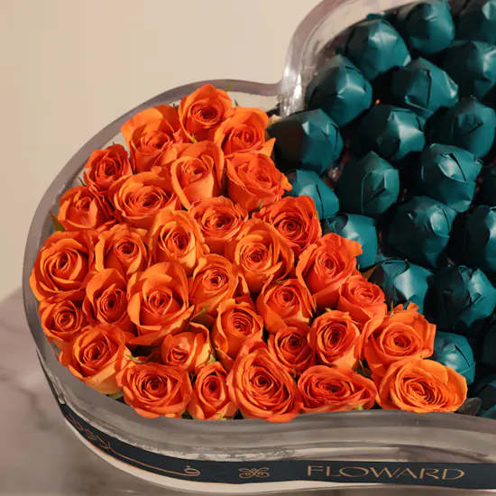 Floward Chocolates and Flowers Heartful Celebration