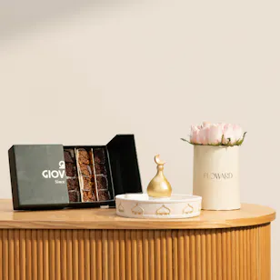 Catchy Gallery Minimalist Ramadan Nut Tray | Giovanni Chocolate and Flower