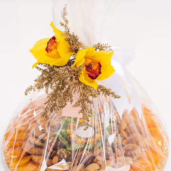Assorted dried fruits arrangement by NJD