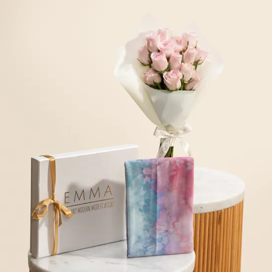 Emma Mermadia Scarf | Pureness Flower Bouquet