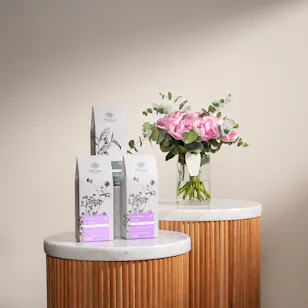 Whittard Tea Premium Trio Loose Tea | Pink Rose Vase 