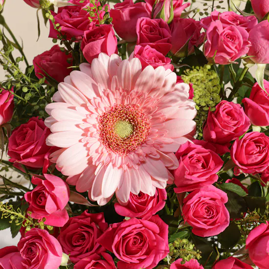 Pink Sunshine Flower Vase