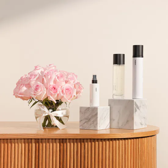 Mubkhar Daily Essentials Box | Purple Roses Vase