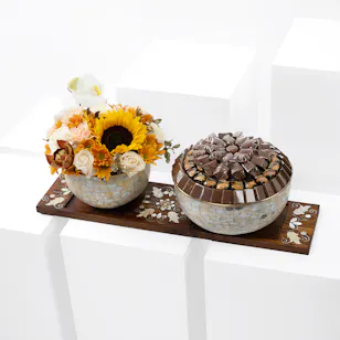 Opera Wooden Chocolate Tray | Sunflower Opera Wooden Chocolate Tray | Sunflower