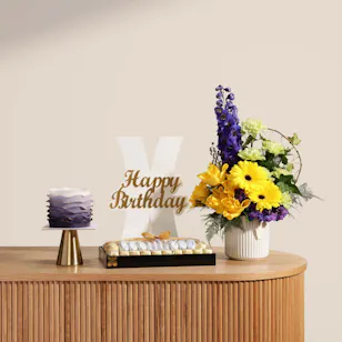 Floward Birthday Chocolates and Cake | Glamorous Flowers