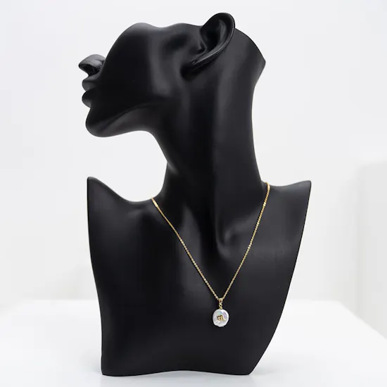 Scorpio Ash Couture Zodiac Necklace | Gold Plated | Pearl