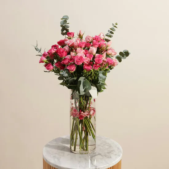 Graceful Baby Roses Vase