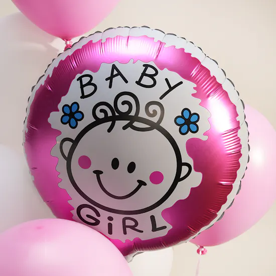 Floward Pink Baby Girl Balloon Set