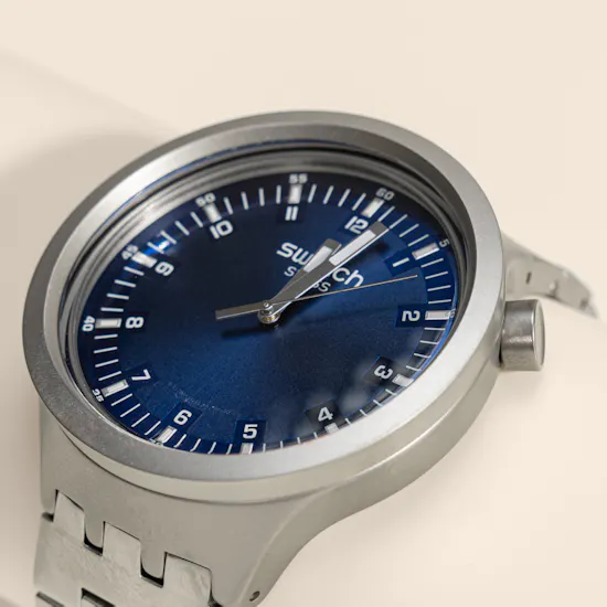 Swatch Indigo Hour Silver Unisex Watch