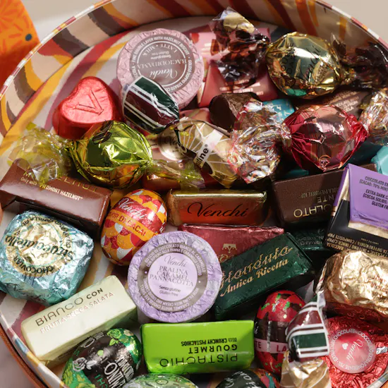 Venchi Murrine Medium Assorted Chocolates Orange Hamper