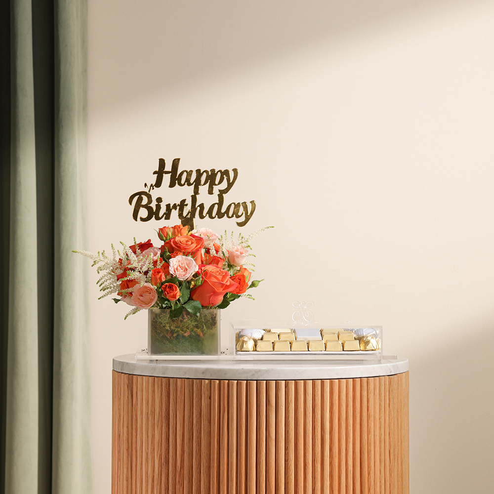 صينية شوكولاتة عيد ميلاد من فلاورد | زهور السعادة