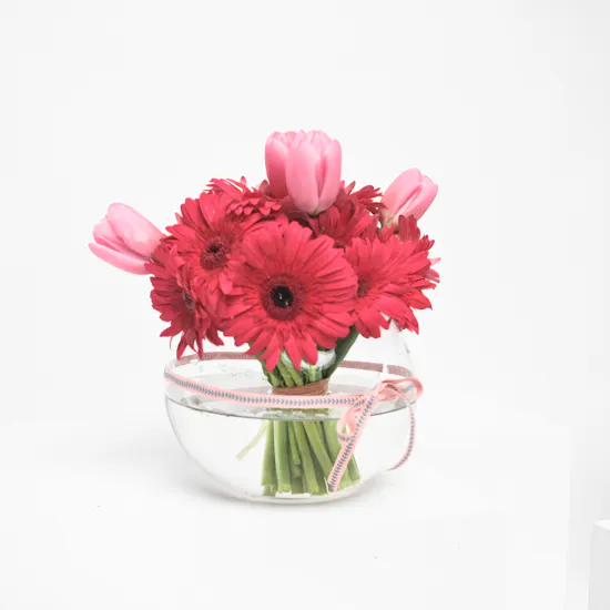 Fuchsia Blush | Glass Bowl