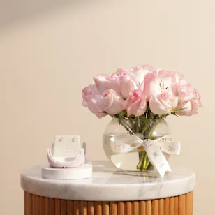Little Pink Kids Earrings | Charming Flowers Vase