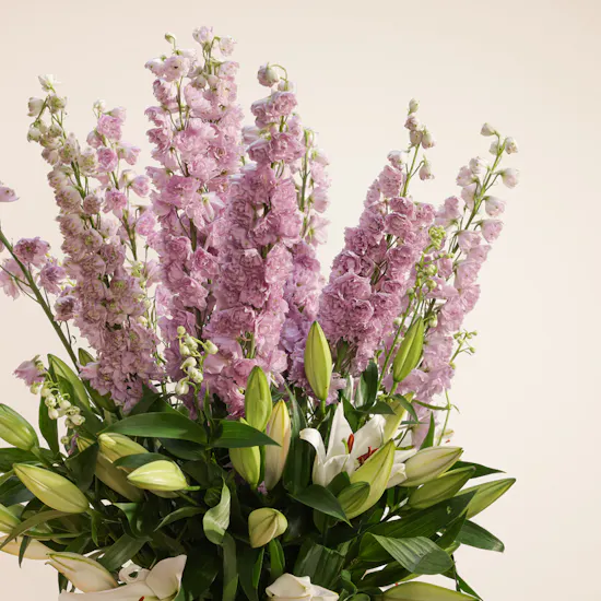 Lily & Delphinium Whisper Vase